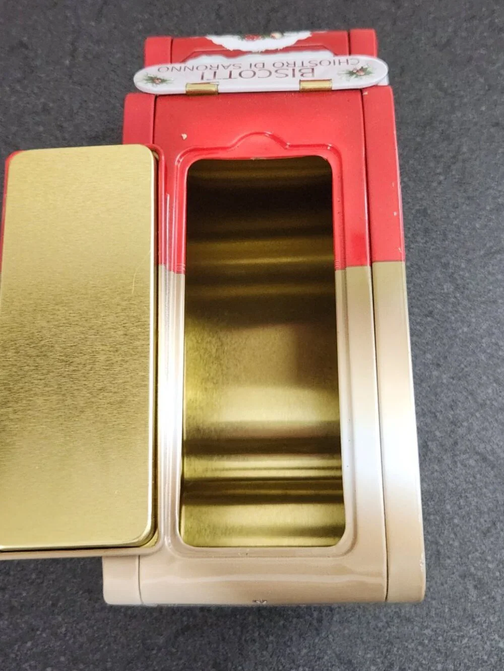 Biscotti Chiostro Di Saronno Empty Tin Cookies Amaretti Crunchy Retro Truck